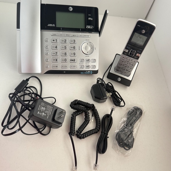 AT&T 2-Line Corded/Cordless Answering System w/Connect to Cell Tech TL86103 - Picture 5 of 12